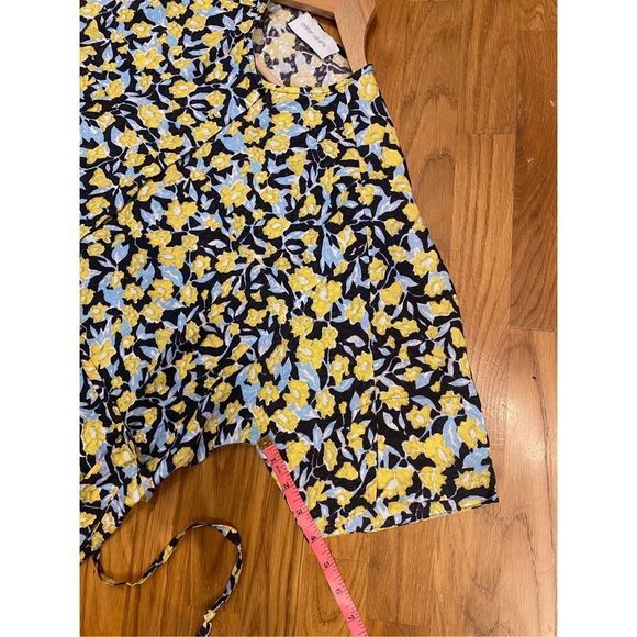 Christian Wijnants Blue and Yellow Floral Belted Dress Size Small, MSRP $725 - Picture 14 of 16